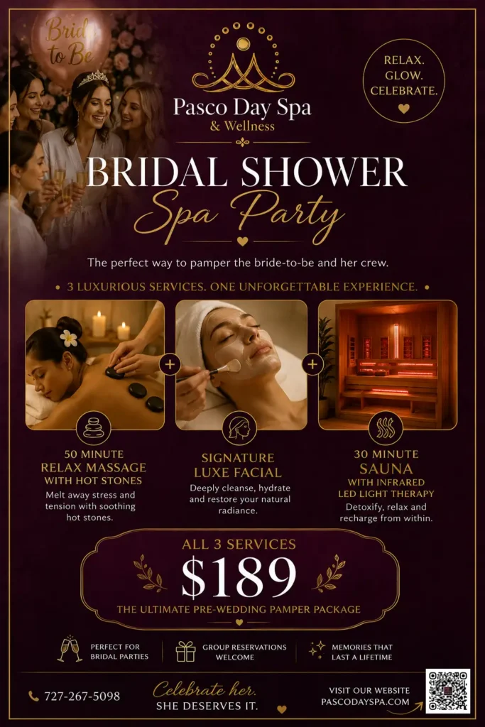 Bridal Shower Spa Party at Pasco Day Spa